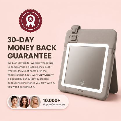 Elevora GlowMirror™ — Car Sun Visor LED Makeup Mirror